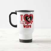 Ik hou van mijn vrouw gepersonaliseerd reisbeker (Links)
