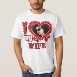 Ik hou van mijn vrouw gepersonaliseerd t-shirt