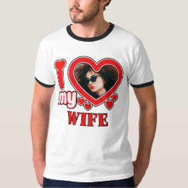 Ik hou van mijn vrouw gepersonaliseerd t-shirt