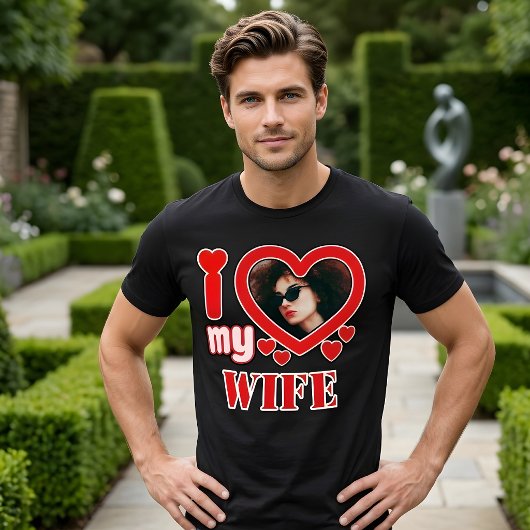 Ik hou van mijn vrouw gepersonaliseerd t-shirt