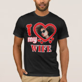 Ik hou van mijn vrouw gepersonaliseerd t-shirt (Voorkant)
