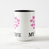 Ik hou van mijn vrouw gepersonaliseerde koffie Mok (Midden)