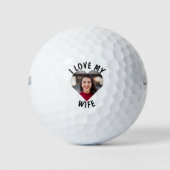 Ik hou van mijn vrouw, hartverscheurd, foto Golf B Golfballen (Voorkant)