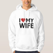 Ik hou van mijn vrouw hoodie (Voorkant)