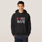 Ik hou van mijn vrouw hoodie (Voorkant volledig)