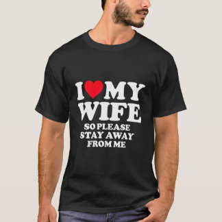 Ik hou van mijn vrouw Ik hou van mijn hete vrouw d T-shirt