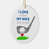 Ik hou van mijn vrouw keramisch ornament (Rechts)