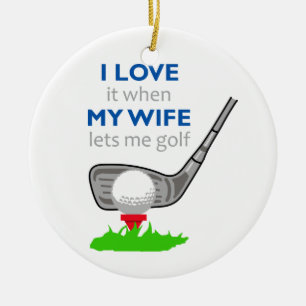 Ik hou van mijn vrouw keramisch ornament