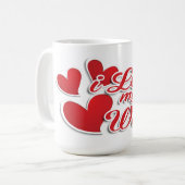 Ik hou van mijn vrouw koffiemok (Voorkant links)