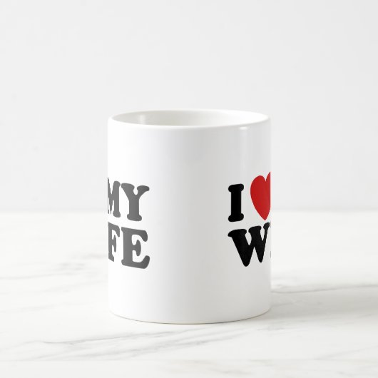 Ik hou van mijn vrouw koffiemok (Center)