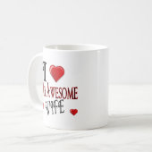 Ik hou van mijn vrouw Logo populair en betaalbaar Koffiemok (Voorkant links)