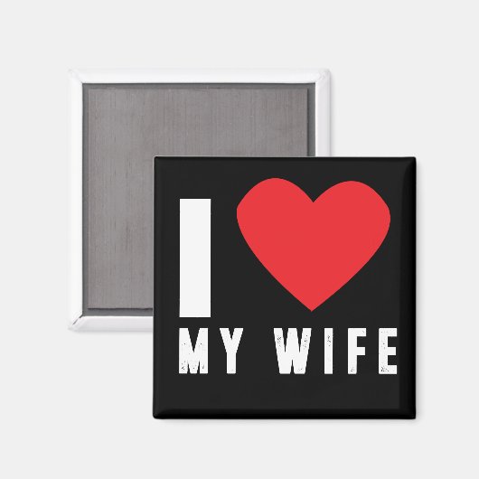 Ik hou van mijn vrouw magneet (Voorkant / Achterkant)