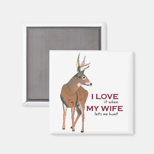 Ik hou van mijn vrouw magneet (Voorkant / Achterkant)