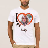 Ik hou van mijn vrouw Mannen overhemden T-shirt (Voorkant)