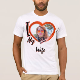 Ik hou van mijn vrouw Mannen overhemden T-shirt