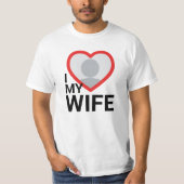 Ik hou van mijn vrouw mannen overhemden t-shirt (Voorkant)