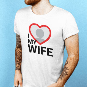 Ik hou van mijn vrouw mannen overhemden t-shirt