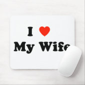 Ik hou van mijn vrouw Muismat (Met muis)