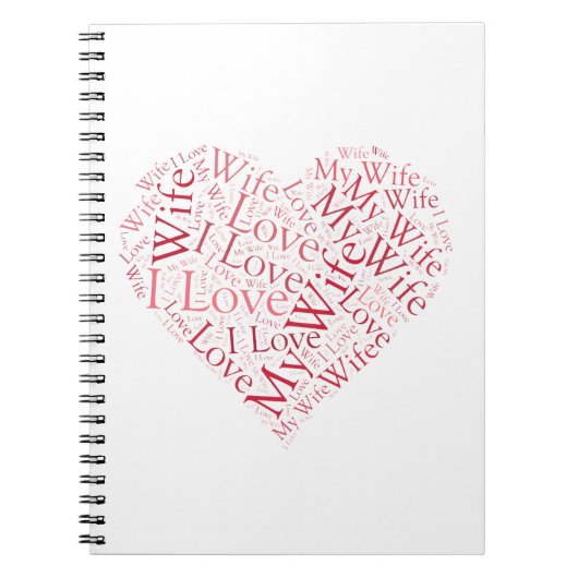 Ik hou van mijn vrouw notitieboek (Voorkant)