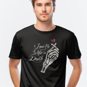 Ik hou van mijn vrouw om skelet hand hart te doden Tri-Blend shirt