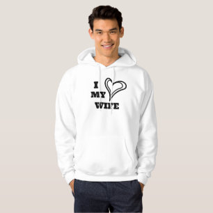 Ik hou van mijn vrouw op maat hoodie
