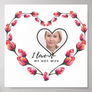Ik hou van mijn VROUW - Persoonlijke FOTO van best Poster