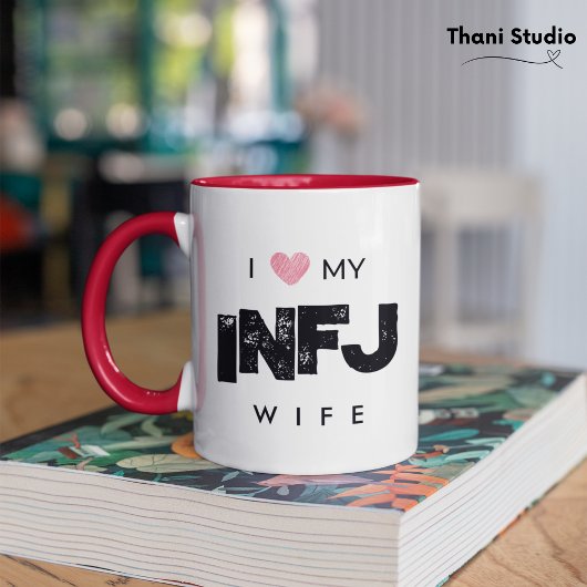 Ik hou van mijn vrouw persoonlijkheid eigenschappe mok