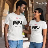 Ik hou van mijn vrouw persoonlijkheid eigenschappe t-shirt