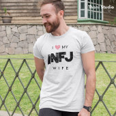 Ik hou van mijn vrouw persoonlijkheid eigenschappe t-shirt