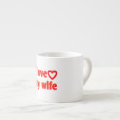 Ik hou van mijn vrouw - Romantisch cadeau voor vro Espresso Kop (Voorkant rechts)