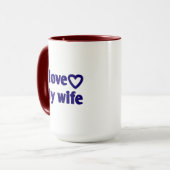 Ik hou van mijn vrouw - Romantisch cadeau voor vro Mok (Voorkant links)
