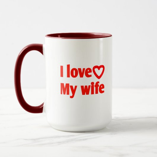 Ik hou van mijn vrouw - Romantisch cadeau voor vro Mok (Links)