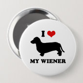 Ik hou van mijn vrouw ronde button 4,0 cm (Voorkant /achterkant)