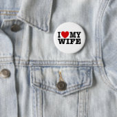 Ik hou van mijn vrouw ronde button 5,7 cm (In situ)
