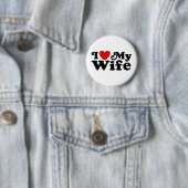 Ik hou van mijn vrouw ronde button 5,7 cm (In situ)