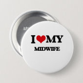 Ik hou van mijn vrouw ronde button 7,6 cm (Voorkant /achterkant)