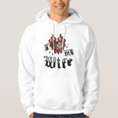 Ik hou van mijn vrouw - Rood - DingusDesign Hoodie (Voorkant)