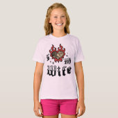 Ik hou van mijn vrouw - Rood - DingusDesign T-shirt (Voorkant volledig)