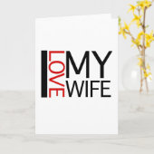 Ik hou van mijn vrouw (rood licht speciaal) kaart (Gele Bloem)