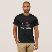 Ik hou van mijn vrouw (roos) t-shirt (Voorkant volledig)