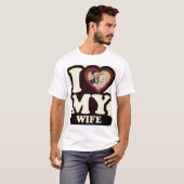Ik hou van mijn vrouw San-Telmo - Aangepaste foto T-shirt (Voorkant volledig)
