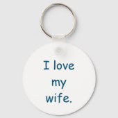 Ik hou van mijn vrouw sleutelhanger (Voorkant)