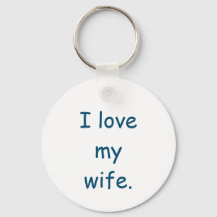 Ik hou van mijn vrouw sleutelhanger