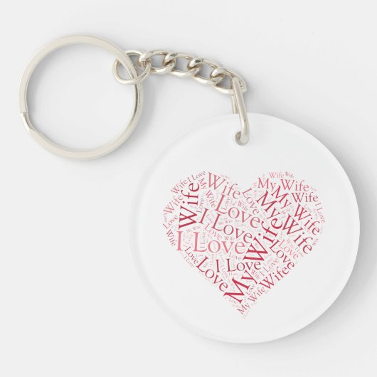 Ik hou van mijn vrouw sleutelhanger (Voorkant)