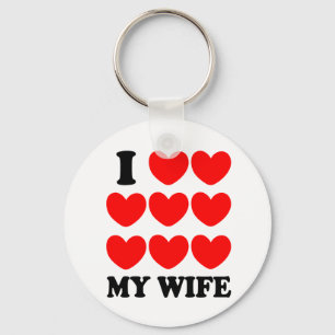Ik hou van mijn vrouw sleutelhanger