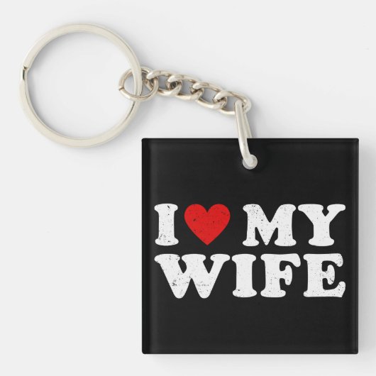 Ik hou van mijn vrouw sleutelhanger (Voorkant)