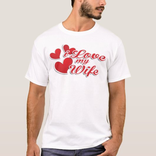 Ik hou van mijn vrouw t-shirt (Voorkant)
