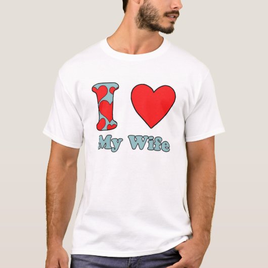 Ik hou van mijn vrouw t-shirt (Voorkant)