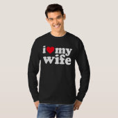 Ik hou van mijn vrouw. t-shirt (Voorkant volledig)