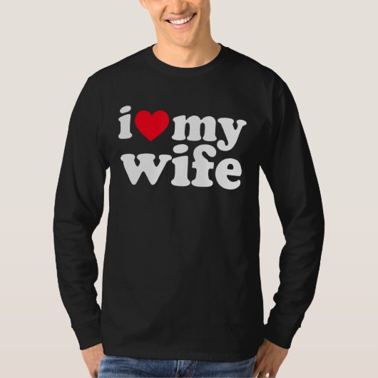 Ik hou van mijn vrouw. t-shirt (Voorkant)